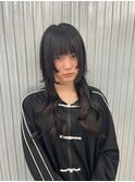 ▽□□▽姫カット×ロングウルフ