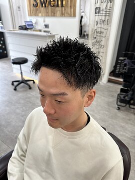 スウェル 船橋店(Swell) #カルマパーマ#ベリーショート#ダークアッシュ#ニュアンスパーマ