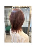 レイヤーカット ウルフカット