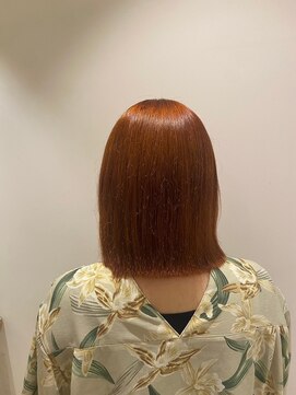 ニシオギ ヴォイス 西荻窪店(nishiogi voice) 秋の似合わせオレンジカラー 髪質改善サラ艶ヘア