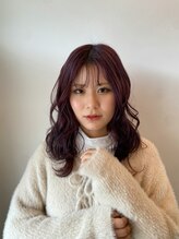 フラム(fulam) カシスラベンダーカラー×ウェーブスタイリング