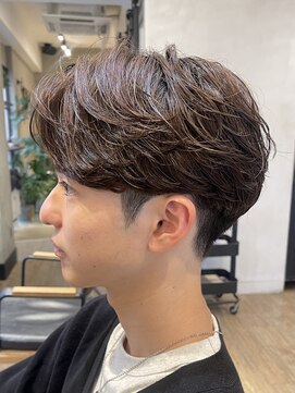 ユアーズヘア 新宿WEST(youres hair) ウルフ/センターパート/モテる/トランクスヘア/スパイラルパーマ