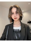 デザインカラーボブ10代20代セクションカラー
