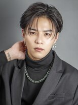 オーシャントーキョー 渋谷(OCEAN TOKYO) 川村壱馬刈り上げセンターパート黒髪ニュアンスパーマ