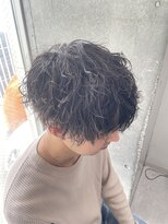 ワンズ リー 下北沢店(ONE's ly)&nbsp;ハイライト/マッシュパーマ/ウルフ/アッシュブラック