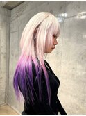 グラデーションカラー　ピンクヘアー/透明感カラー