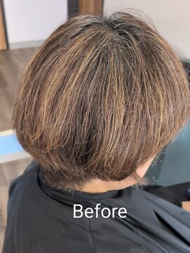 ルオム(LUOMU) 【髪質改善】弱酸性ストレート＋ケアカラー(ショート)[みどりの]