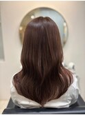 《韓国ヘア》柔らかいブラウンカラー×ヨシンモリ