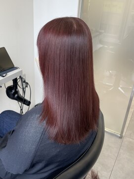 ゴウトゥデイシェアサロン 町田店(GO TODAY SHAiRE SALON) ぶり無しレッドカラー♪