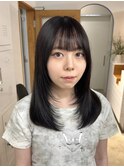 【Meenaハザマ】顔周りレイヤー×モテミディ