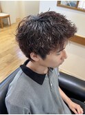スパイキーショート×ゆるツイストパーマ