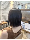 切りっぱなしボブ