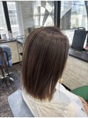 脱白髪染めハイライト