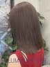 【ブリーチなしで叶う透明感&ハイトーン】カット＋ダブルイルミナカラー