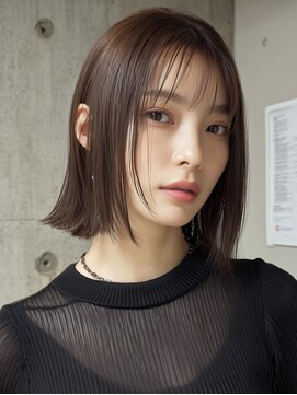 ホーム(HOME) ショートボブ/ストレートボブ/前下がりボブ髪質改善20代30代40代