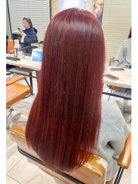 アジールヘア 池袋東口店(agir hair) ブリーチなしダブルカラー/ワインレッド/ボルドー/ブラウン/池袋
