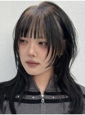ルーツカラー×韓国レイヤーカット/ハッシュカット