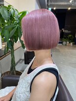 バランス 原宿 表参道(balance)&nbsp;ピンクパール×ぱっつんボブ