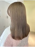 20代30代40代 大人ガーリーミルクティーベージュ/似合わせカット