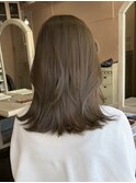春にオススメオリーブベージュ/ブリーチなしダブルカラー