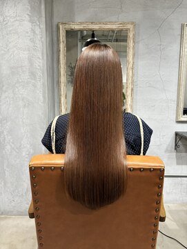 ゴエン(goen) 【カラーと同時施術】最大限ダメージを抑えた弱酸性ストレート