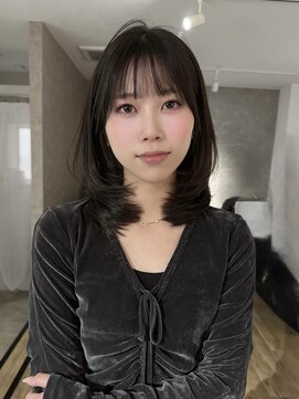 エトワ 中央店(etoi) 大分ミディアムボブレイヤー軽め韓国レイヤーくびれスタイル