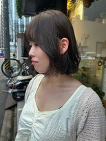 ヤーン(YARN)&nbsp;オリーブベージュ/タッセルボブ