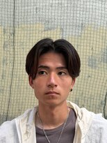ティーヘア(t.hair) 曲がる縮毛矯正フェザーショート/刈り上げ/センターパート