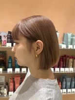 トリコ アヴェダ ららテラス北綾瀬(tricot AVEDA)&nbsp;ミニボブ/ショートボブ/ハイトーンカラー/ミルクティーベージュ
