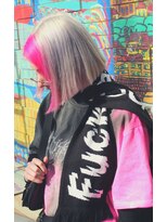 ワースホワイル(WORTH WHILE) 大人ガーリーダークアッシュミディアムレイヤーカットブリーチ