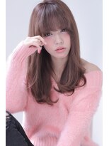 オウル(Owll)&nbsp;大人ワンカール[mignon]アッシュベージュ可愛いミディ