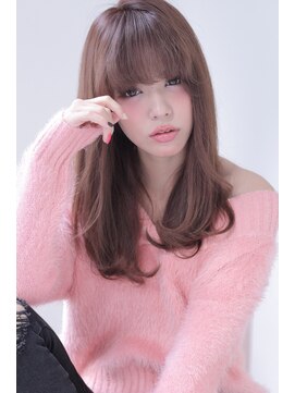 オウル(Owll) 大人ワンカール[mignon]アッシュベージュ可愛いミディ