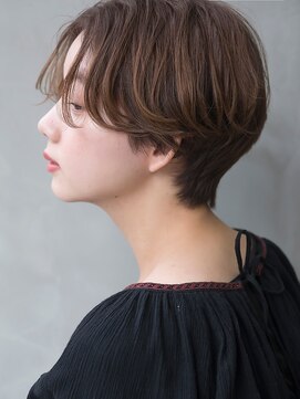 スー 渋谷(suu) 《SUN》小顔前下がりハンサムシマニッシュョート［竹ヶ鼻］