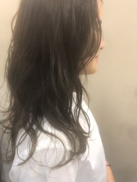 ヘアーエスクールフェイス(hair S. COEUR face) カーキアッシュすそカラー/毛先カラー/ブリーチ