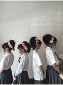 文化祭ヘアアレンジ