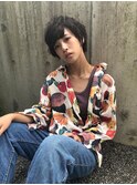 ショート×ダークアッシュ