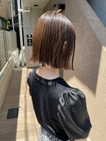サク(Sac.)&nbsp;透明感べージュカラー×外ハネボブ　Sac.栃木優佑