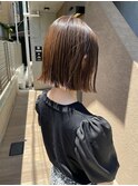 透明感べージュカラー×外ハネボブ Sac.栃木優佑