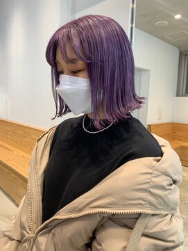 アルバム 銀座(ALBUM GINZA) バイオレット_くびれヘアビタミンカラーメルティカラー_ba367851