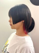 デート 下北沢(DATE)&nbsp;ブリーチインナーカラーピンクカラー前髪カットトリートメント