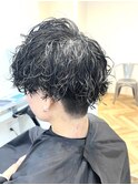 波巻きパーマ