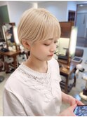 ホワイトブリーチマッシュショートkchiara福岡川野直人