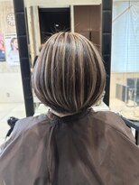 ヘアアンドビューティー クアトロ 戸祭店(QUATRO) 白髪ぼかしハイライト