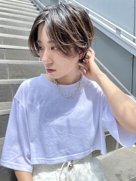 ヌード(NUDE) NUDEハイトーンカラー ハンサムショート 大人ショートボブ