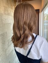 ミルヘアデザイン(mil hair design)&nbsp;ミルクティーベージュダブルカラーインナーカラーケアブリーチ