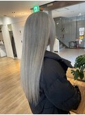 くびれヘアアプリコットオレンジ夏ハイライトカラー