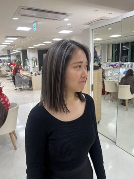 ケンジ 平塚ラスカ店(KENJE) コントラストハイライト/ハイライト/ホワイトベージュ/シルバー