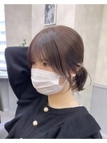 韓国レイヤー/韓国風/ボブ/髪質改善/黒髪/ブリーチなし〔池袋〕