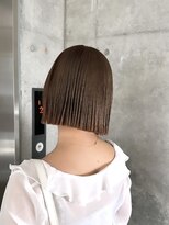 ヲタク(wotaku.)&nbsp;ミルクティーベージュブラウンダブルカラーインナーカラーボブ