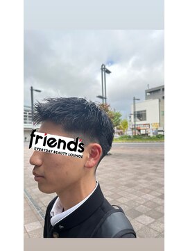 フレンズ 手稲店(friend's) 学生メンズカット刈り上げフェード手稲美容室ジェルスタイリング